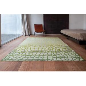 Louis de Poortere Flatweave Green/White Rug green/white 153.54 H x 110.24 W x 0.3 D cm