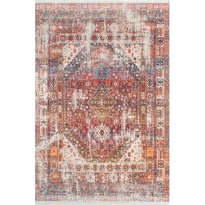 World Menagerie Brahmsley Power Loom Rust Rug brown 91.0 W x 1.0 D cm