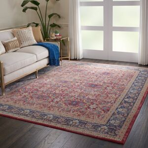 Mistana Goldrick Red/Blue Area Rug Runner 71 x 244cm