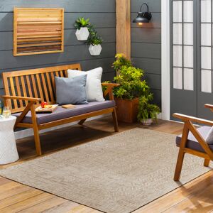 17 Stories Ranota Ranota Indoor & Outdoor Boho Brown Rug Brown;Cream;LightBeige;LightBrown Rectangle 200 x 275cm