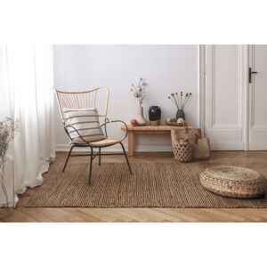 17 Stories Gaudet Hand Braided Natural Rug Natural Runner 80 x 250cm