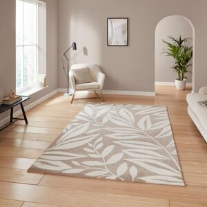 Catherine Lansfield Floral Area Rug Brown Rectangle 120 x 170 cm