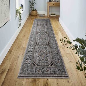 Langley Street Oriental Indoor / Outdoor Area Rug Grey Runner 80 x 300 cm
