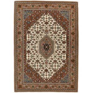 Theko Hand-Tufted Royal Orient Rug Made From Pure New Wool In Beige Beige Rectangle 90 x 160cm