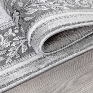Stylish Home Large Shaggy Rugs Non Slip Living Room Hallway Runner Fluffy Bedroom Carpet Mats Grey Runner 60 x 220 cm