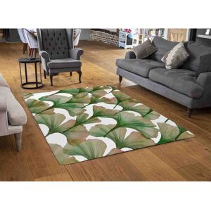 East Urban Home Aulay White/Green/Brown Area Rug Rectangle 140 x 200cm