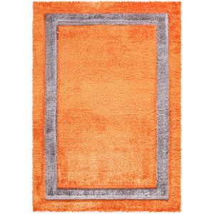 Ebern Designs Trani Extra Large Thick Orange Shaggy Rugs Soft Area Carpet Living Room Bedroom Hallway Runner Orange Rectangle 200 x 290cm
