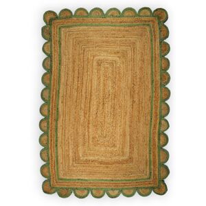 17 Stories Messerly Hand Braided Brown/Green Rug Brown/Green Runner 72 x 245cm