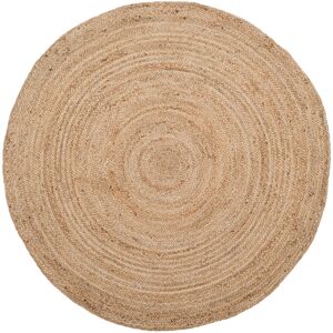 Blue Elephant Alexina Material Jute/Sisal Natural Area Rug Beige Oval 91 x 152cm