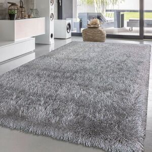Fairmont Park Solid Colour Silver Indoor / Outdoor Area Rug Silver Runner 60 x 220cm