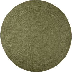 17 Stories Round Vintage Look 200cm X 200cm Indoor / Outdoor Area Rug Green 200cm W X 200cm L