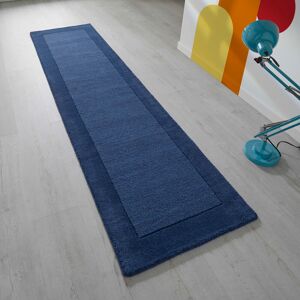 Brayden Studio Concho Hand Loomed Wool Blue Rug Blue Runner 60 x 230cm Brayden Studio Concho Hand Loomed Wool Blue Rug Blue Runner 60 x 230cm