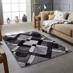 17 Stories Cassista Dhurrie Grey/Black Rug Grey/Black Rectangle 160 x 230cm 17 Stories Cassista Dhurrie Grey/Black Rug Grey/Black Rectangle 160 x 230cm