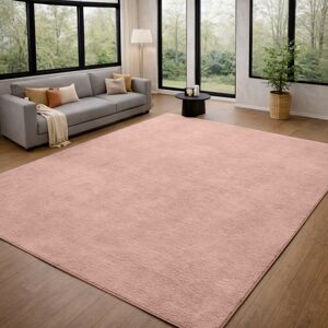 Fairmont Park Solid Color Machine Tufted Pashmina Area Rug. Pink Rectangle 200 x 290 cm Fairmont Park Solid Color Machine Tufted Pashmina Area Rug. Pink Rectangle 200 x 290 cm