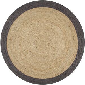 House of Hampton Maxman Hand Braided Beige Rug Beige Round 150cm House of Hampton Maxman Hand Braided Beige Rug Beige Round 150cm