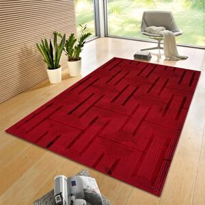 Ivy Bronx Luna Red Geometric Area Rug & Runner – Modern Non-Slip Carpet For Living Room, Bedroom, Hallway & Lounge Soft Durable Floor Mat Red Rectangle 200 x 290 cm Ivy Bronx Luna Red Geometric Area Rug & Runner – Modern Non-Slip Carpet For Living Room, Bedroom, Hallway & Lounge Soft Durable Floor Mat Red Rectangle 200 x 290 cm