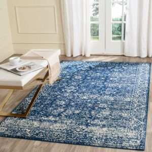 Fleur De Lis Living Ulrich Transitional Navy/Ivory Rug Navy/Ivory Rectangle 155 x 229 cm Fleur De Lis Living Ulrich Transitional Navy/Ivory Rug Navy/Ivory Rectangle 155 x 229 cm