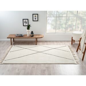 Gracie Oaks Oasis Tapis white Rug Grey Rectangle 140 x 200cm Gracie Oaks Oasis Tapis white Rug Grey Rectangle 140 x 200cm