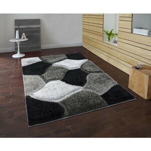 Metro Holleman Shaggy Black/Grey Rug Black/Grey Rectangle 160 x 230cm Metro Holleman Shaggy Black/Grey Rug Black/Grey Rectangle 160 x 230cm