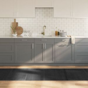 17 Stories Rug Rectangular Grey 100X300 Cm Bamboo Grey Runner 80 x 300cm 17 Stories Rug Rectangular Grey 100X300 Cm Bamboo Grey Runner 80 x 300cm