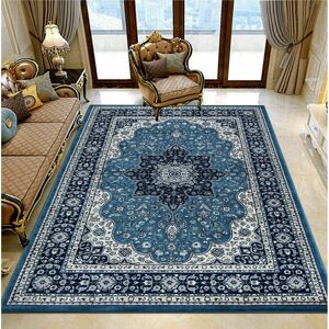 Rosalind Wheeler New Luxury Large Traditional Rugs For Bedroom Living Room Carpet Hallway Runner Blue Runner 60 x 220cm Rosalind Wheeler New Luxury Large Traditional Rugs For Bedroom Living Room Carpet Hallway Runner Blue Runner 60 x 220cm