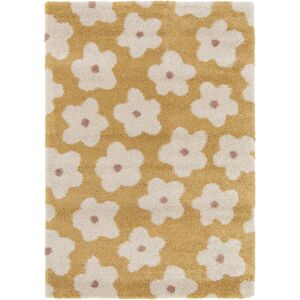 Rosalind Wheeler Abbotson Floral Yellow Area Rug Yellow Rectangle 120 x 170 cm Rosalind Wheeler Abbotson Floral Yellow Area Rug Yellow Rectangle 120 x 170 cm