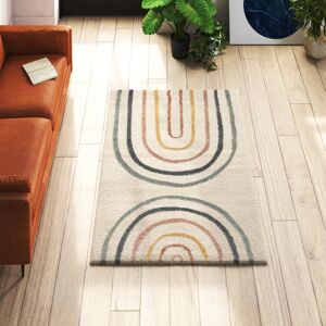 Langley Street Koa Canipe Multicoloured Rainbow Machine Woven Beige Area Rug Green;Yellow;Pink;Cream Rectangle 120 x 170cm Langley Street Koa Canipe Multicoloured Rainbow Machine Woven Beige Area Rug Green;Yellow;Pink;Cream Rectangle 120 x 170cm