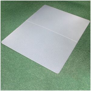 Floortex Cleartex Polypropylene Medium Pile Carpet Straight Chair Mat Clear 0.16cm H x 117cm W x 145cm D Floortex Cleartex Polypropylene Medium Pile Carpet Straight Chair Mat Clear 0.16cm H x 117cm W x 145cm D