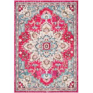 World Menagerie Mifley Fuchsia Pink Rug Pink Rectangle 91 x 152cm World Menagerie Mifley Fuchsia Pink Rug Pink Rectangle 91 x 152cm