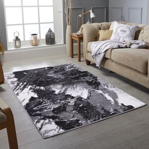 17 Stories Boisey Rio Dhurrie Black/Grey/White Rug Black/Grey/White Rectangle 200 x 290cm 17 Stories Boisey Rio Dhurrie Black/Grey/White Rug Black/Grey/White Rectangle 200 x 290cm