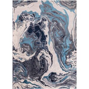 Ivy Bronx Aurora AU18 Ocean Metallic Blue Area Rug Blue;Grey Rectangle 120 x 170cm Ivy Bronx Aurora AU18 Ocean Metallic Blue Area Rug Blue;Grey Rectangle 120 x 170cm