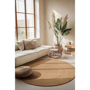 Hanse Home Rangpur Jute Rug Brown Round 140cm Hanse Home Rangpur Jute Rug Brown Round 140cm