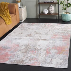 Ivy Bronx Bayside Mirage Machine Washable Non-Slip Area Rug in Pink & White Pink;Gold;White Rectangle 160 x 229 cm Ivy Bronx Bayside Mirage Machine Washable Non-Slip Area Rug in Pink & White Pink;Gold;White Rectangle 160 x 229 cm