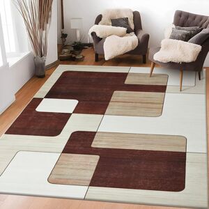 Metro Machine Tufted Area Rug Brown Rectangle 160 x 230cm Metro Machine Tufted Area Rug Brown Rectangle 160 x 230cm