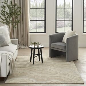Borough Wharf Beige Abstract 10Mm Pile Rug, Handmade Modern Wool Stain Resistant Rug For Bedroom, Living, & Dining Room Beige Rectangle 160 x 221 cm Borough Wharf Beige Abstract 10Mm Pile Rug, Handmade Modern Wool Stain Resistant Rug For Bedroom, Living, & Dining Room Beige Rectangle 160 x 221 cm