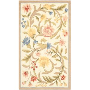 Marlow Home Co. Chelsea Floral Area Rug In Ivory Ivory Runner 76 x 183 cm Marlow Home Co. Chelsea Floral Area Rug In Ivory Ivory Runner 76 x 183 cm