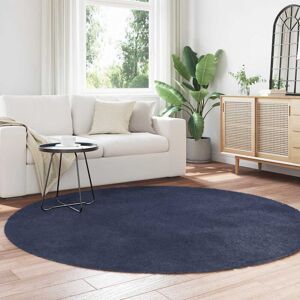 Canora Grey Shaggy Rug High Pile NAVARRA Navy Polyester Navy Round 200cm Canora Grey Shaggy Rug High Pile NAVARRA Navy Polyester Navy Round 200cm