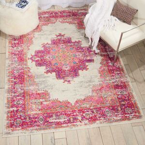 Borough Wharf Fuschia Rug, Stain Resistant Floral Rug, Luxurious Traditional Persian Rug For Bedroom & Diningroom Pink Rectangle 201 x 290 cm Borough Wharf Fuschia Rug, Stain Resistant Floral Rug, Luxurious Traditional Persian Rug For Bedroom & Diningroom Pink Rectangle 201 x 290 cm