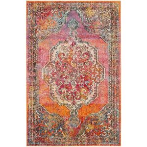 Mistana Ermengarda Machine Woven Orange/Light Blue Indoor Rug Orange/Light Blue Rectangle 91 x 152 cm Mistana Ermengarda Machine Woven Orange/Light Blue Indoor Rug Orange/Light Blue Rectangle 91 x 152 cm