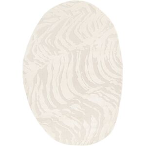 Ivy Bronx Machine Woven Rug, Polypropylene Plastic; polyester ,Abstract Pattern Cream Oval 160 x 230 cm Ivy Bronx Machine Woven Rug, Polypropylene Plastic; polyester ,Abstract Pattern Cream Oval 160 x 230 cm