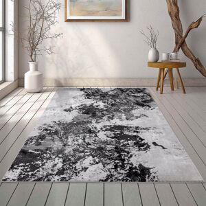 Borough Wharf Mccaughey Serenity Black Rug Black Rectangle 120 x 170cm Borough Wharf Mccaughey Serenity Black Rug Black Rectangle 120 x 170cm