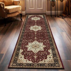 Astoria Grand Non Slip Large Traditional Rugs Living Room Bedroom Carpet Hallway Runner Rug Red Rectangle 120 x 170cm Astoria Grand Non Slip Large Traditional Rugs Living Room Bedroom Carpet Hallway Runner Rug Red Rectangle 120 x 170cm