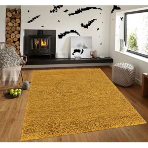 Metro Modern Living Room Thick Large Shaggy Rug Bedroom Round Fluffy Carpet Hallway Runner Rug Yellow Rectangle 120 x 170 cm Metro Modern Living Room Thick Large Shaggy Rug Bedroom Round Fluffy Carpet Hallway Runner Rug Yellow Rectangle 120 x 170 cm