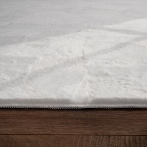 17 Stories Anartz Shaggy White Rug White Rectangle 80 x 150cm 17 Stories Anartz Shaggy White Rug White Rectangle 80 x 150cm
