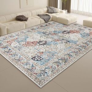 Aspire Homeware Modern Bohemian Patchwork Area Rug Multi Color Geometric Star Pattern Traditional Distressed Floor Carpet for Living Room and Neutral Bedroom COASTAL Rectangle 120 x 170 cm Aspire Homeware Modern Bohemian Patchwork Area Rug Multi Color Geometric Star Pattern Traditional Distressed Floor Carpet for Living Room and Neutral Bedroom COASTAL Rectangle 120 x 170 cm