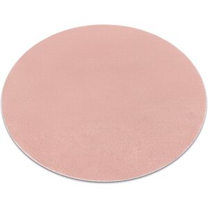 17 Stories Pacificia Solid Colour Machine Woven Area Rug Pink Round 80cm 17 Stories Pacificia Solid Colour Machine Woven Area Rug Pink Round 80cm