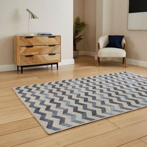 Lark Manor Jaxen Machine Woven Blue Area Rug Rectangle 152 x 230cm Lark Manor Jaxen Machine Woven Blue Area Rug Rectangle 152 x 230cm