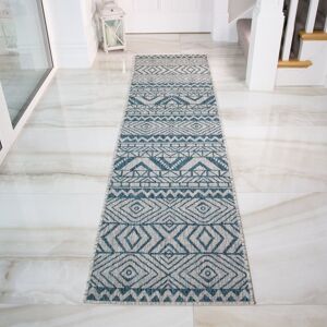 World Menagerie Winnsboro Flatweave Teal/Grey Rug Runner 60 x 240cm World Menagerie Winnsboro Flatweave Teal/Grey Rug Runner 60 x 240cm