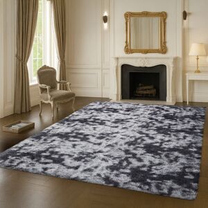 Fairmont Park Solid Colour Machine Tufted Tie Dye Grey Shag Area Rug,Glamorous Ombre Grey Shaggy Carpet featuring a Deep Pile and Non-Shedding fibers Tye Dye Grey Rectangle 160 x 230 cm Fairmont Park Solid Colour Machine Tufted Tie Dye Grey Shag Area Rug,Glamorous Ombre Grey Shaggy Carpet featuring a Deep Pile and Non-Shedding fibers Tye Dye Grey Rectangle 160 x 230 cm