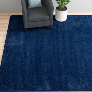 Ebern Designs Ariyah Hooked Navy Rug Navy Rectangle 183 x 274cm Ebern Designs Ariyah Hooked Navy Rug Navy Rectangle 183 x 274cm